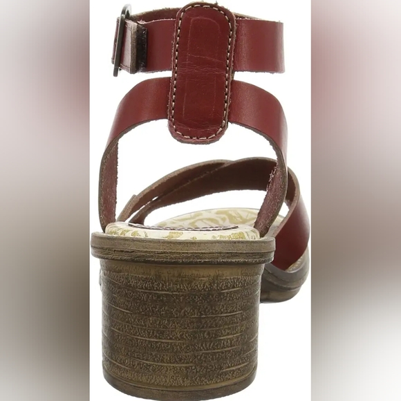 FLY LONDON Leather Block Sandals - Picture 2 of 9